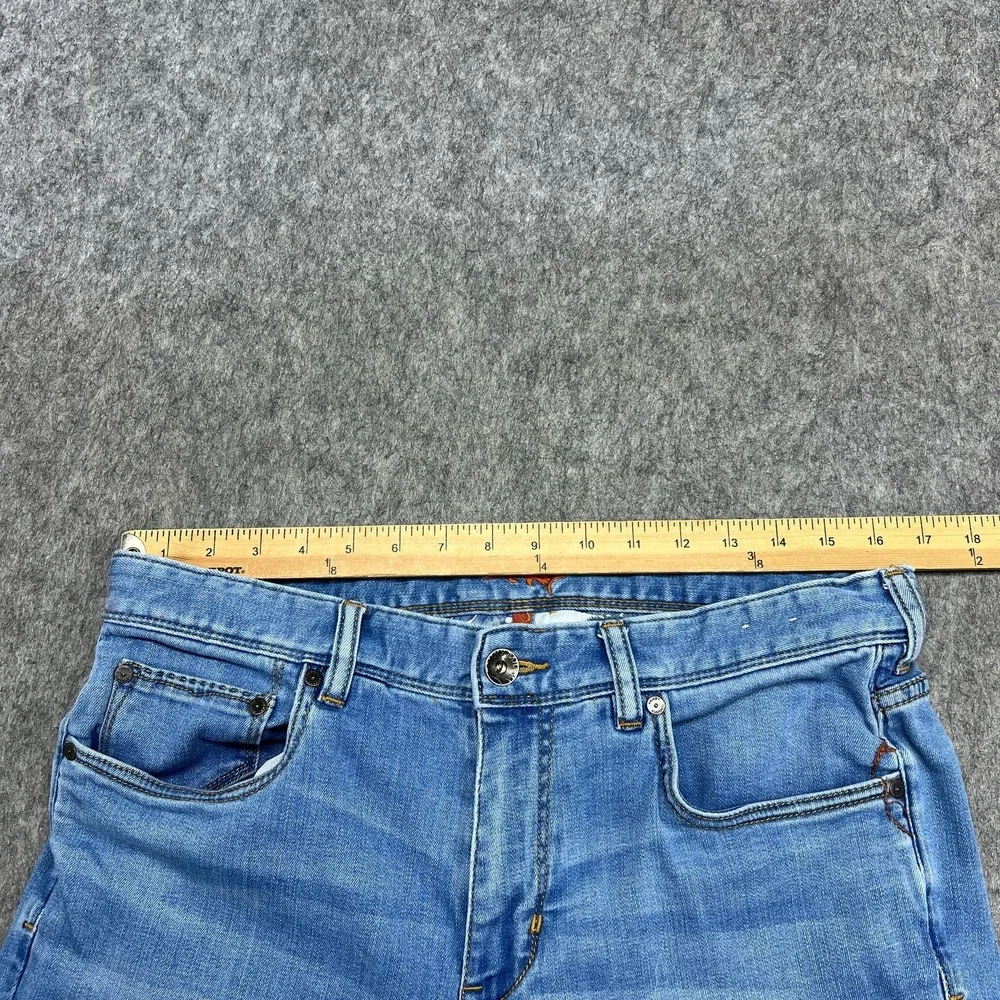 Tommy Bahama Jeans Mens 33x30 Blue Straight Stretch Denim Pants Medium Wash - Picture 11 of 16